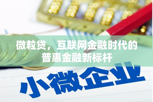 裕华微粒贷，互联网金融时代的普惠金融新标杆