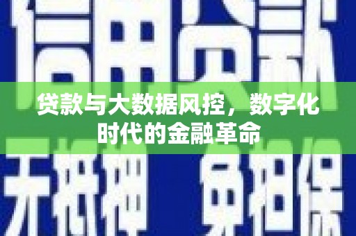 裕华贷款与大数据风控，数字化时代的金融革命