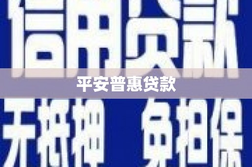裕华平安普惠贷款