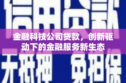 裕华金融科技公司贷款，创新驱动下的金融服务新生态