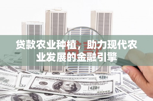 裕华贷款农业种植，助力现代农业发展的金融引擎