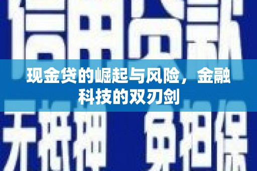 裕华现金贷的崛起与风险，金融科技的双刃剑