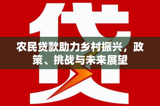 裕华农民贷款助力乡村振兴，政策、挑战与未来展望