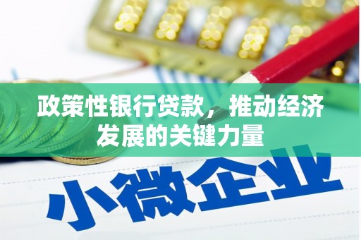 裕华政策性银行贷款，推动经济发展的关键力量