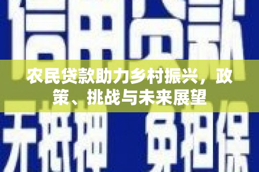 裕华农民贷款助力乡村振兴，政策、挑战与未来展望