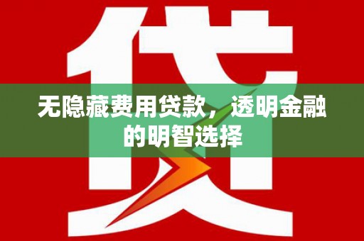 裕华无隐藏费用贷款，透明金融的明智选择