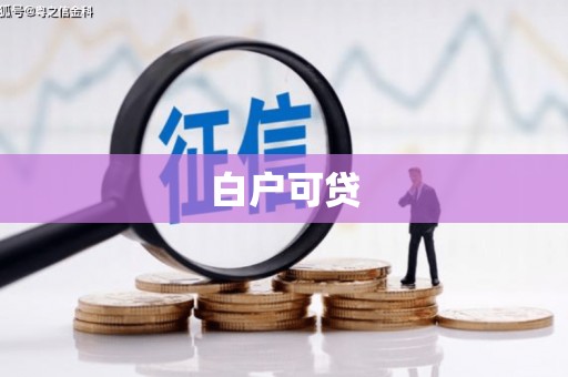 裕华白户可贷