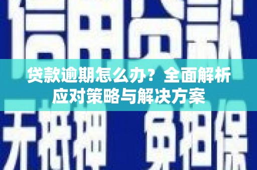 裕华贷款逾期怎么办？全面解析应对策略与解决方案